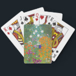 Jeu De Cartes Gustav Klimt : Jardin fleuri<br><div class="desc">Un beau jeu classique de cartes à jouer avec un jardin fleuri coloré,  peint par le peintre symboliste autrichien Gustav Klimt.</div>