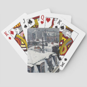 Jeu De Cartes Gustave Caillebotte - Toits sous la neige
