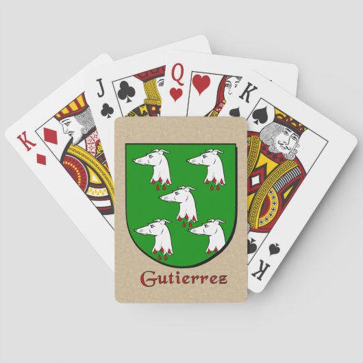 Jeu De Cartes Gutierrez Bouclier héraldique (dos)