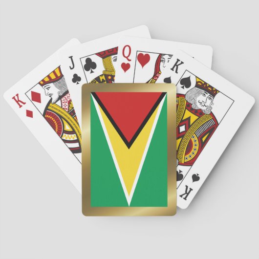 Jeu De Cartes Guyana Drapeau Jouer des cartes (dos)
