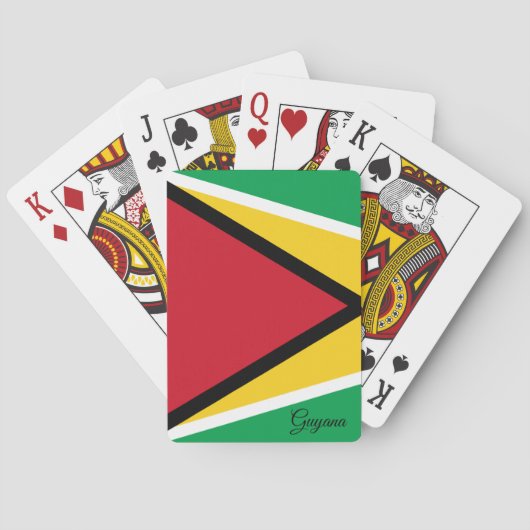 Jeu De Cartes Guyana Flag Games, Guyana Jouer des cartes (dos)
