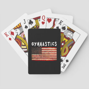 Jeu De Cartes Gymnastique Grunge American USA