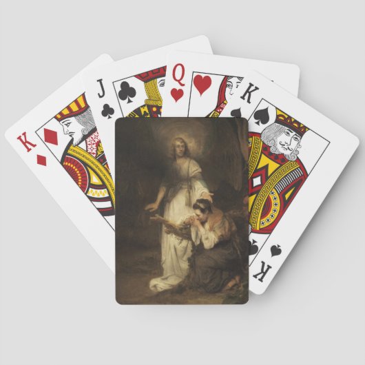 Jeu De Cartes Hagar et l'Ange (par Carel Fabritius) (dos)
