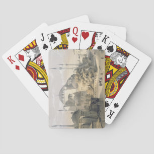 Jeu De Cartes Haghia Sophia, plate 19: exterieur view of the mos