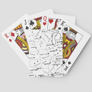 Jeu De Cartes Hahd a tracé la carte américaine