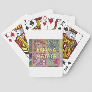 Jeu De Cartes Hakuna Matata Signe de la Main Impression d'Art