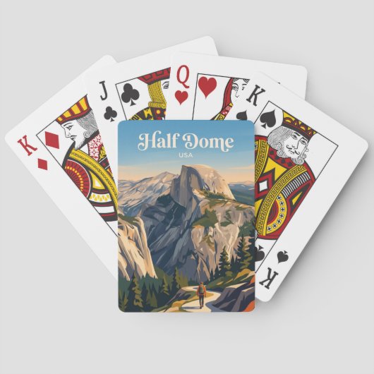 Jeu De Cartes Half Dome Yosemite États-Unis (dos)