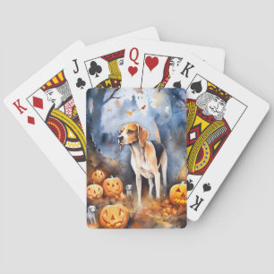 Jeu De Cartes Halloween Anglais Foxhound Avec Citrouille