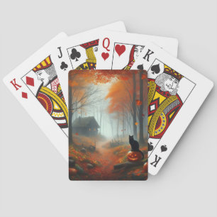 Jeu De Cartes Halloween/Automne/Automne/citrouille/chat