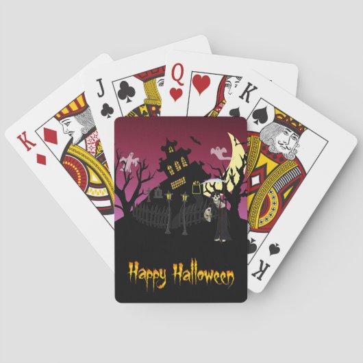 Jeu De Cartes Halloween effrayant (dos)