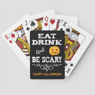 Jeu De Cartes Halloween fête manger Boire et être effrayant visa