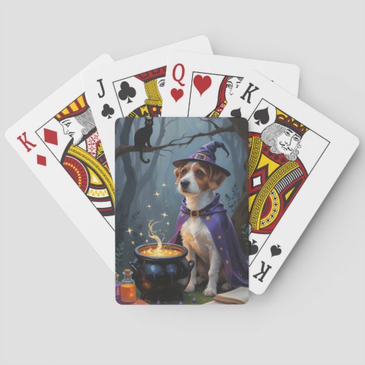 Jeu De Cartes Halloween lunaire de Chesapeake Bay Terrier (dos)