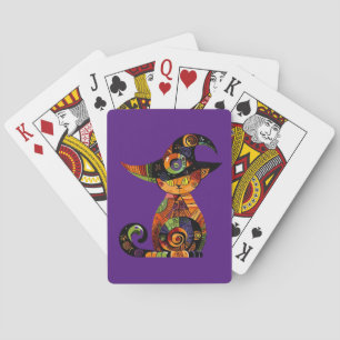 Jeu De Cartes Halloween/mystique/chat/chute
