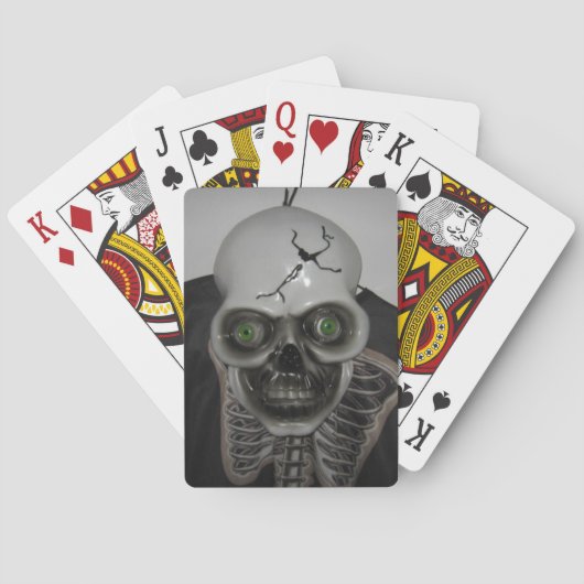 Jeu De Cartes Halloween squelette crâne (dos)