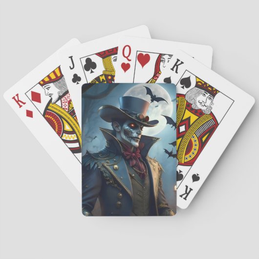 Jeu De Cartes Halloween Steampunk Southern Gentleman Zombie (dos)