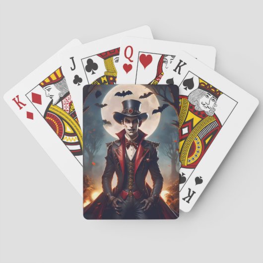 Jeu De Cartes Halloween Steampunk Vampire Zombie (dos)