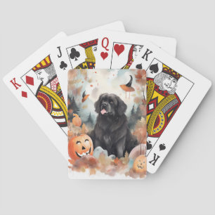 Jeu De Cartes Halloween Terre-Neuve avec la peur Citrouille