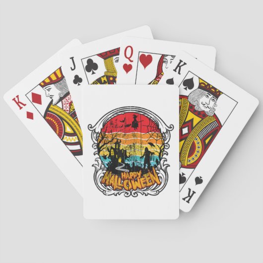 Jeu De Cartes Halloween Vintage rétro - Halloween Vintage (dos)