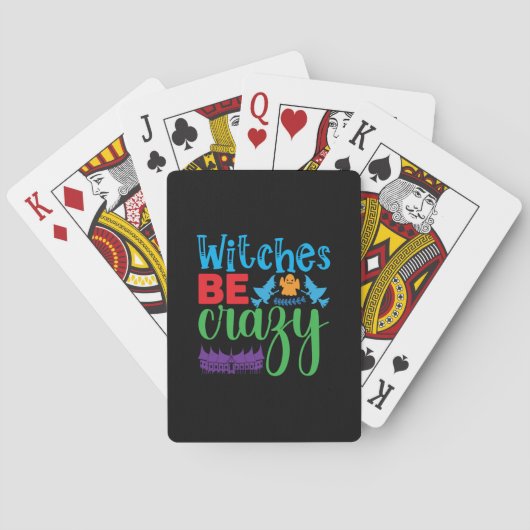 Jeu De Cartes Halloween Witch Be Crazy (dos)