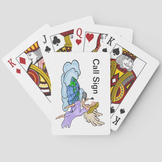 Jeu De Cartes Ham Radio World Playing Cards (dos)