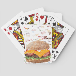Jeu De Cartes Hamburger au fromage Fast Food BBQ Diner