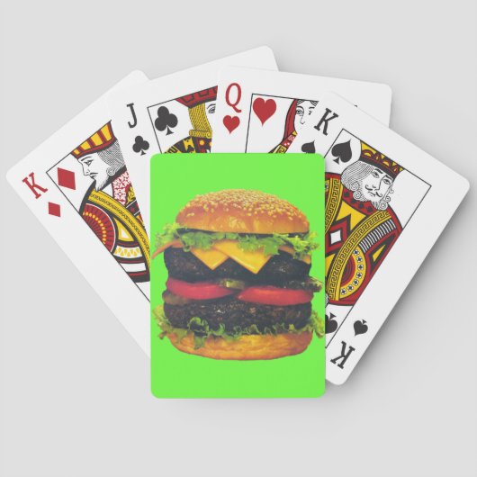 Jeu De Cartes Hamburger de luxe double au fromage (dos)
