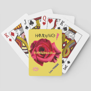 Jeu De Cartes HAMbyWhiteGlove - Jouer aux cartes - Rose de bande