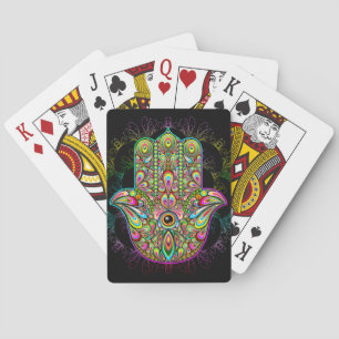 Jeu De Cartes Hamsa Fatma Main Psychedelic Art