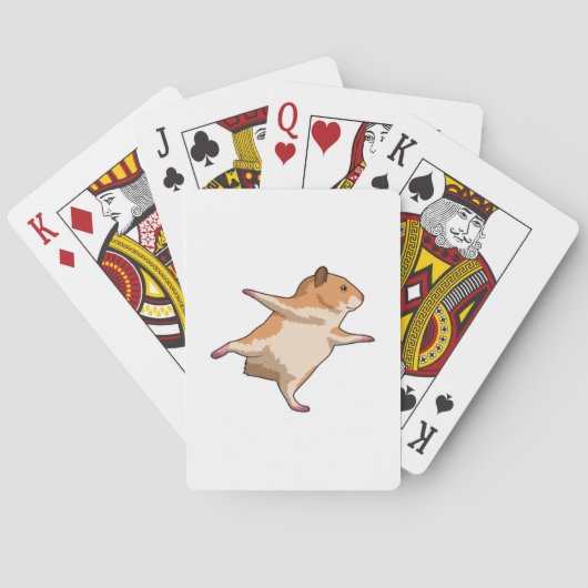 Jeu De Cartes Hamster au Yoga Stretching Legs (dos)