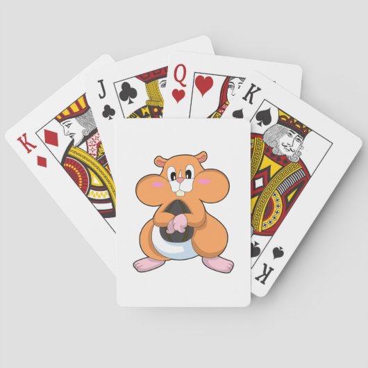 Jeu De Cartes Hamster avec noyer (dos)