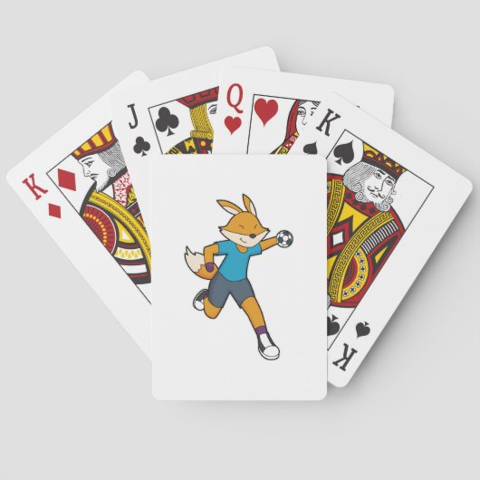 Jeu De Cartes Handball joueur Fox (dos)