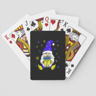 Jeu De Cartes Hanoukka Gnome Holding Menorah Family Gnome Lover