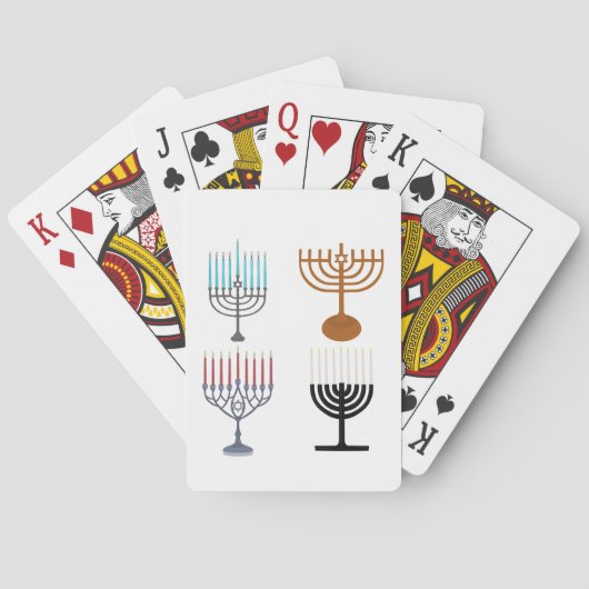Jeu De Cartes Hanoukka judaïsme religion juive (dos)