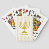 JEU DE CARTES HANOUKKA MENORAH (dos)