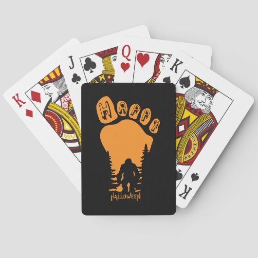 Jeu De Cartes Happy Big Foot Halloween (dos)