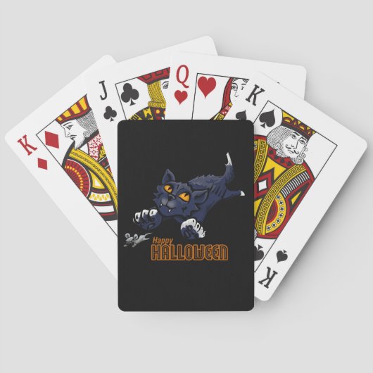 Jeu De Cartes Happy Halloween Chat et souris (dos)