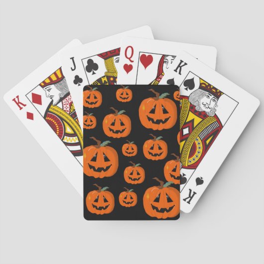 Jeu De Cartes Happy Halloween Jack-o'-lantern Illustration Art (dos)