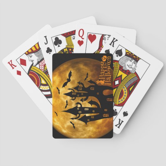 Jeu De Cartes Happy Halloween (Pleine lune) (dos)