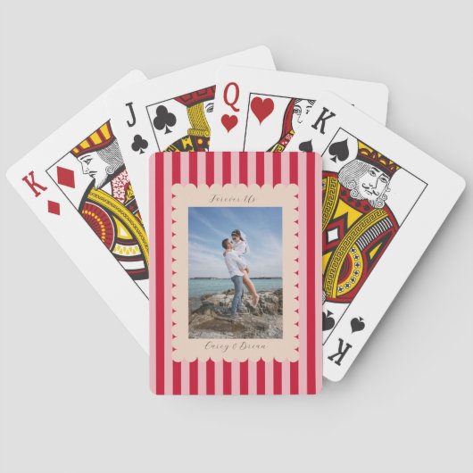 Jeu De Cartes Happy Valentine's Day Custom Photograph Modern (dos)