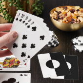 Jeu De Cartes Harmonie noire et blanche (In Situ)
