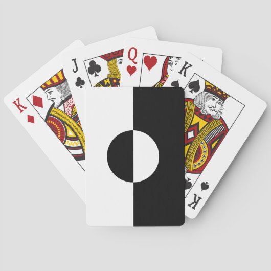 Jeu De Cartes Harmonie noire et blanche (dos)
