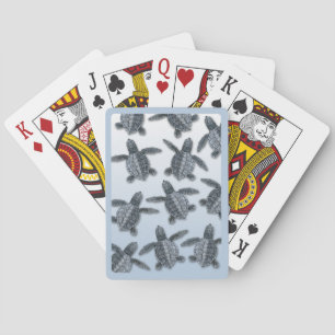 Jeu De Cartes Hatchlings olives de tortue de mer de Ridley