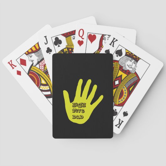 Jeu De Cartes Haut cinq papa main (dos)