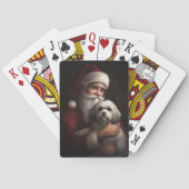 Jeu De Cartes Havanais avec Noël Festif du Père Noël (dos)