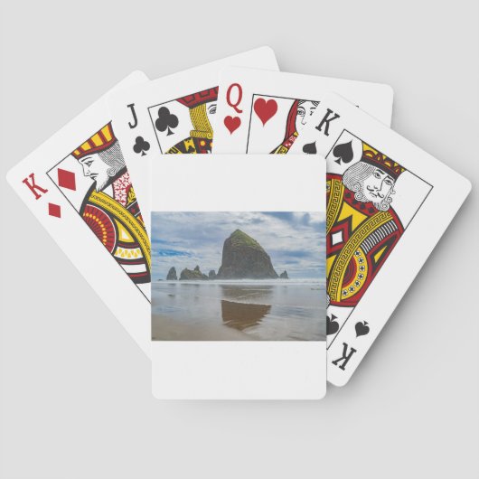 Jeu De Cartes Haystack Rock, Cannon Beach, Oregon (dos)