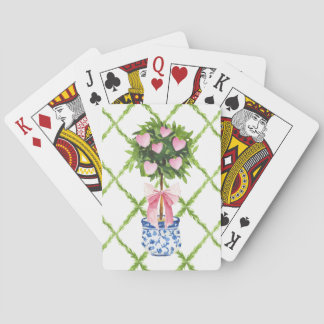 Jeu De Cartes Heart Topiary Tree Chinoiserie