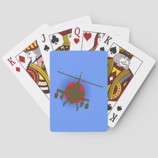 Jeu De Cartes hélicoptère de combat Kampfhubschrauber (dos)