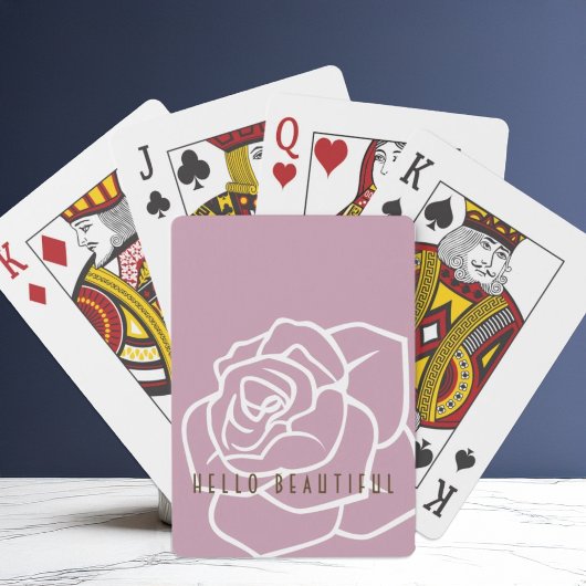 Jeu De Cartes Hello Beautity - Moderne Chic Rose Rose