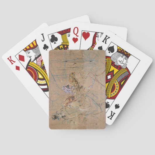 Jeu De Cartes Henri de Toulouse-Lautrec | Esquisse pour 'At the (dos)