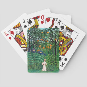 Jeu De Cartes Henri Rousseau - Femme marchant dans une forêt exo